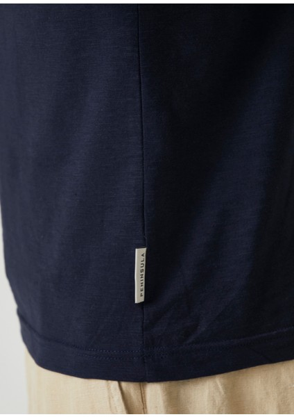 Lacivert Polo Yaka T-Shirt