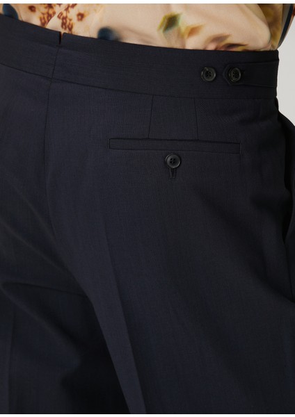 Gri Çift Pilili Pantolon