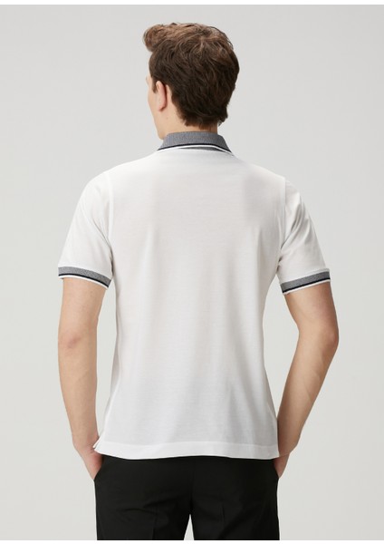 Mavi Beyaz Polo Yaka T-Shirt fırsatları