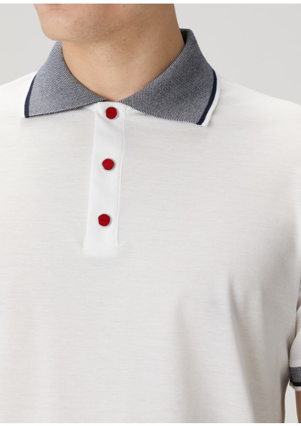 Mavi Beyaz Polo Yaka T-Shirt indirimleri