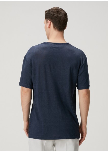 Lacivert Keten T-Shirt fırsatları