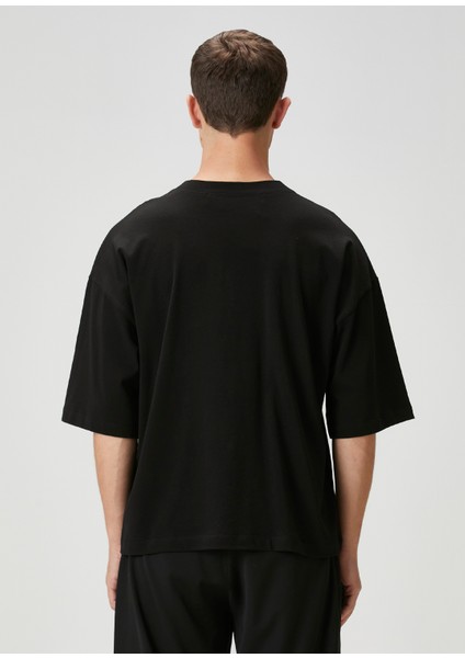 Siyah Triko Garnili Cepli T-Shirt fırsatları