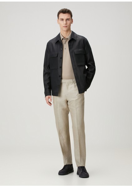 Bej Yün Formal Pantolon