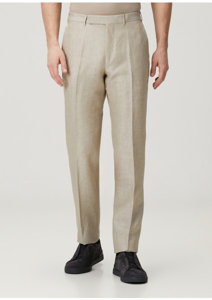 Bej Yün Formal Pantolon