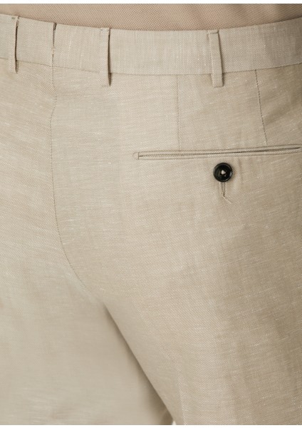 Bej Yün Formal Pantolon