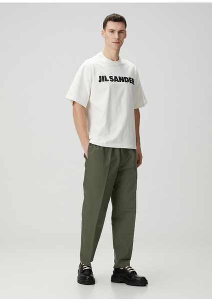 Kırık Beyaz Logo Baskılı T-Shirt fiyatları