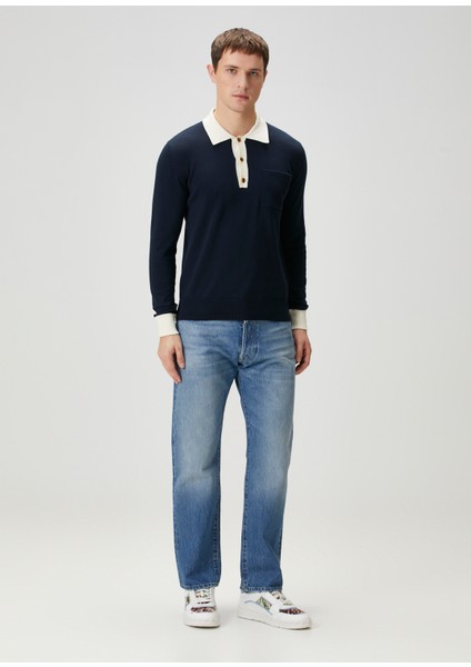 Lacivert Polo Yaka Sweatshirt fiyatları