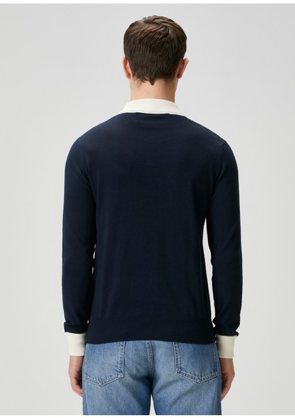 Lacivert Polo Yaka Sweatshirt fırsatları