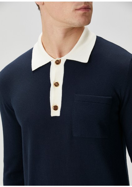 Lacivert Polo Yaka Sweatshirt indirimleri