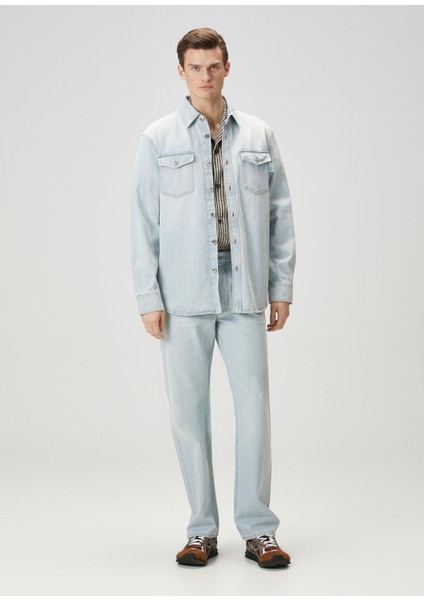Açık Mavi Denim Gömlek fiyatları