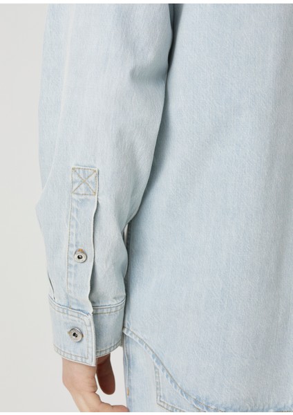 Açık Mavi Denim Gömlek