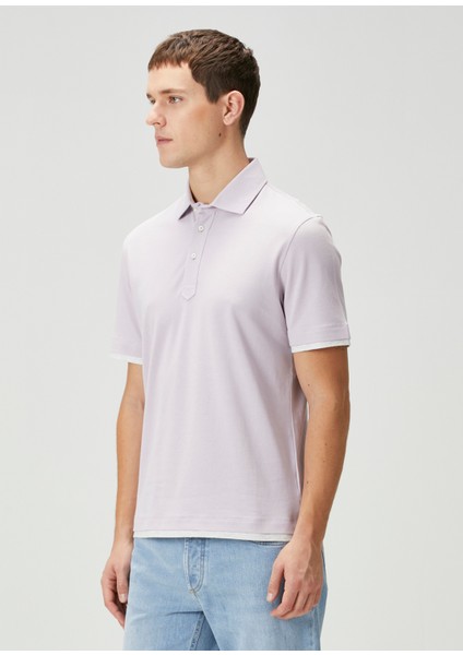 Lila Polo Yaka T-Shirt modelleri