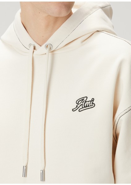 Kırık Beyaz Kapüşonlu Sweatshirt indirimleri