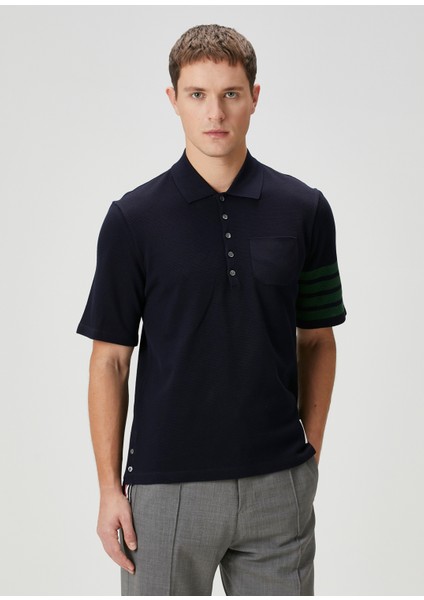 Lacivert Polo Yaka T-Shirt