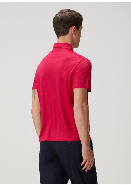 Pembe Polo Yaka Yün T-Shirt fırsatları