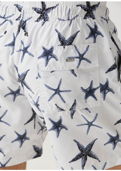 Ice Star Açık Mavi Desenli Mayo