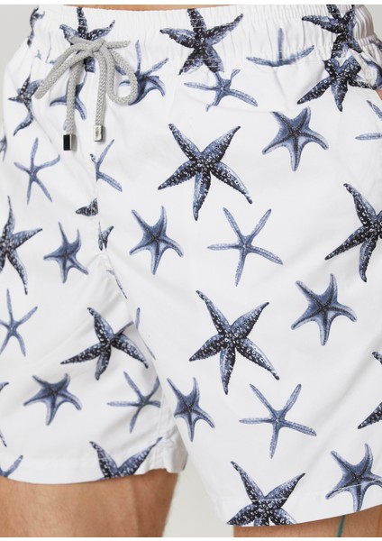 Ice Star Açık Mavi Desenli Mayo
