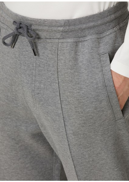 Gri Beli Kordonlu Eşofman Altı