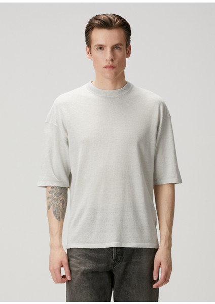 Beyaz Keten T-Shirt modelleri