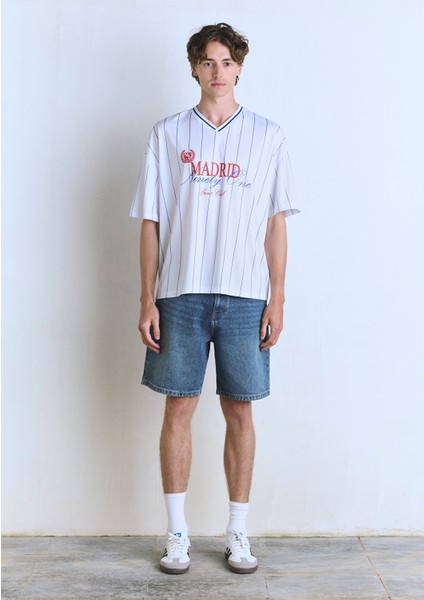 Madrid Baskılı Beyaz Forma Tişört 0612779-620 modelleri