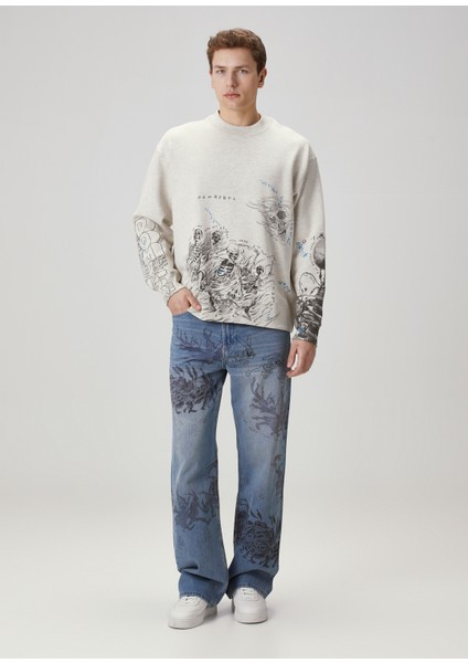 Bones Gri Sweatshirt
