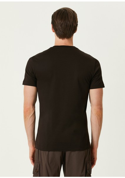 Kahverengi Logo Nakışlı T-Shirt fırsatları
