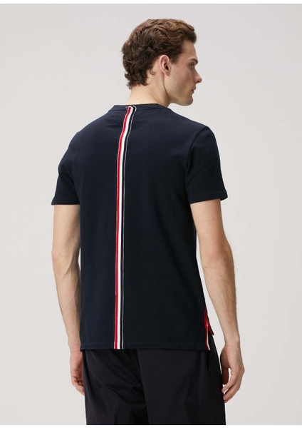 Lacivert Logo Jakarlı T-Shirt fırsatları