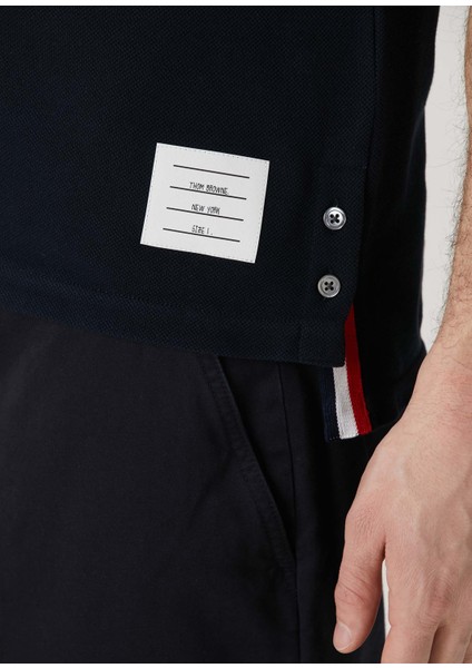 Lacivert Logo Jakarlı T-Shirt