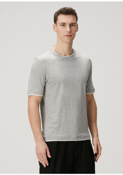 Gri Keten T-Shirt modelleri