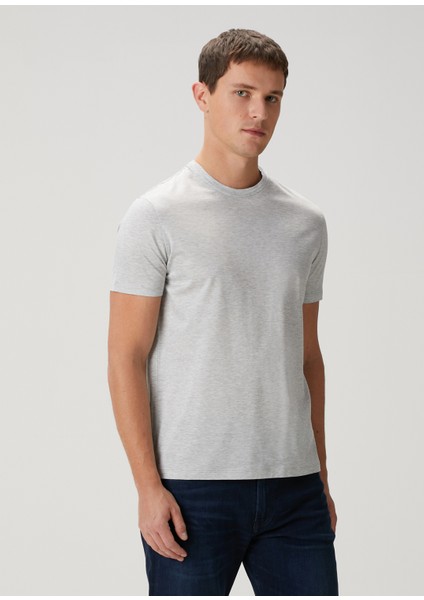 Gri Basic T-Shirt