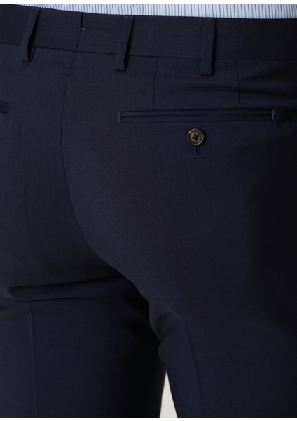 Lacivert Yün Pantolon