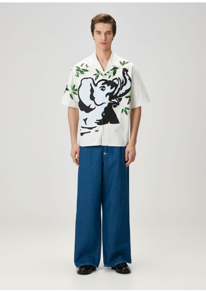 Baggy Fit Mavi Jean Pantolon