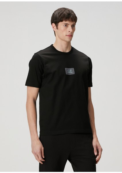 Siyah Logo Detaylı T-Shirt modelleri