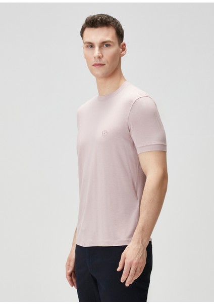 Pembe Logo Nakışlı T-Shirt modelleri