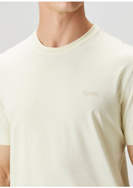 Sarı Logo Nakışlı T-Shirt indirimleri