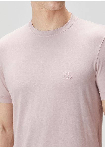 Pembe Logo Nakışlı T-Shirt indirimleri