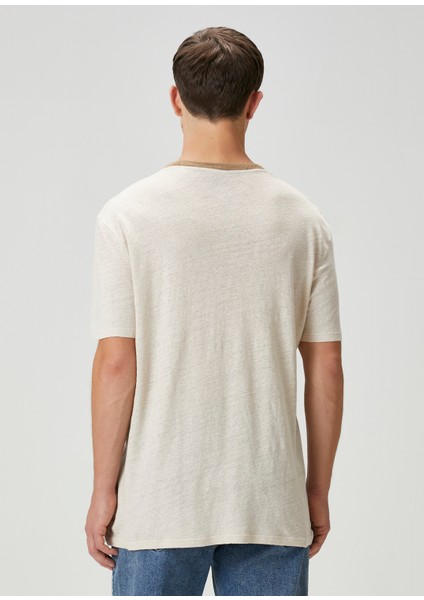 Ekru Baskılı T-Shirt fırsatları