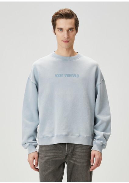 Mavi Organik Pamuk Sweatshirt