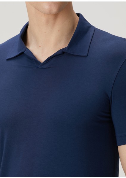 Koyu Mavi Polo Yaka T-Shirt indirimleri