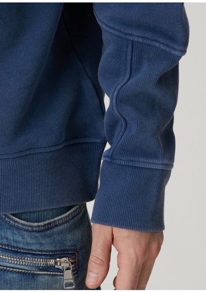 Mavi Logo Detaylı Sweatshirt