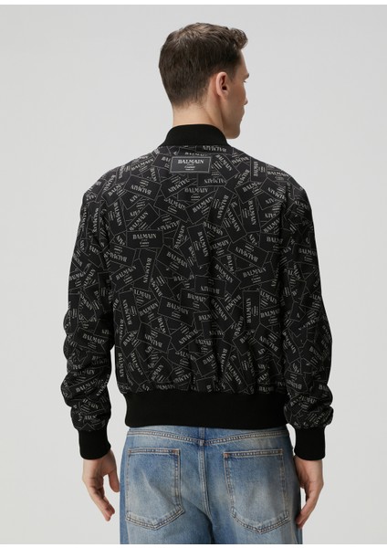 Siyah Logo Desenli Bomber Mont fırsatları