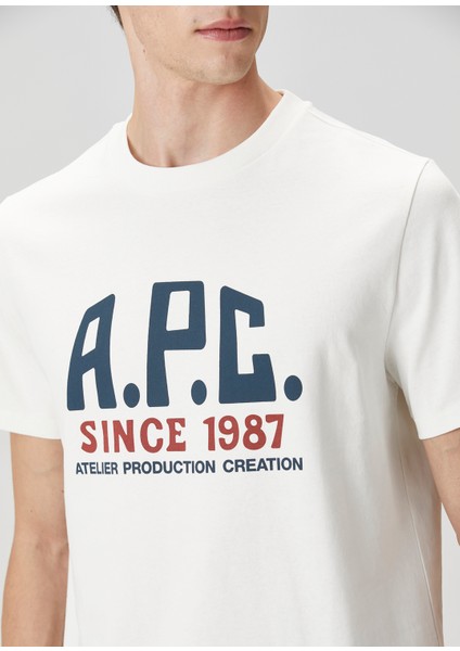 Beyaz Logo Baskılı T-Shirt indirimleri