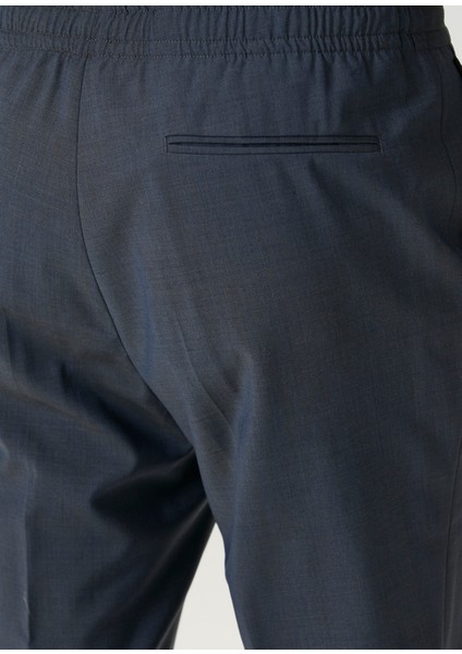 Koyu Gri Yün Jogger Pantolon