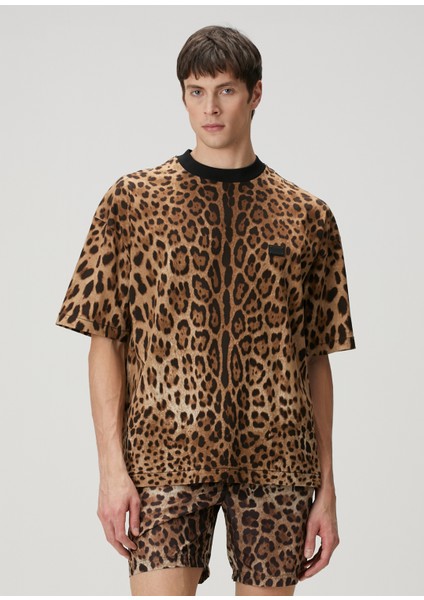 Leopar Desenli T-Shirt