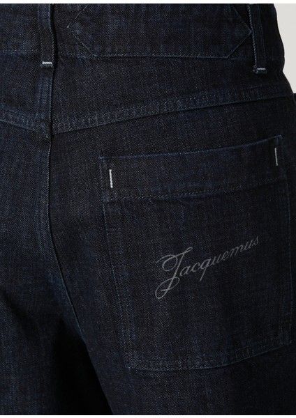 Koyu Mavi Denim Bermuda