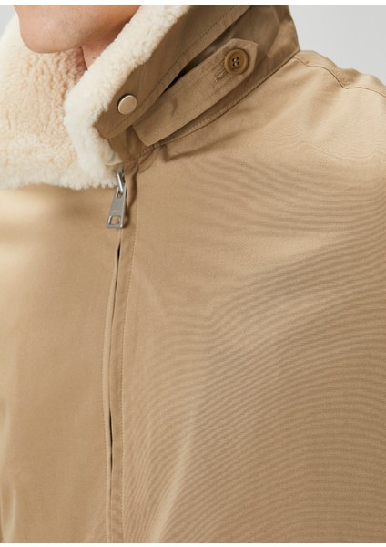 Kum Yakası Shearling Ceket