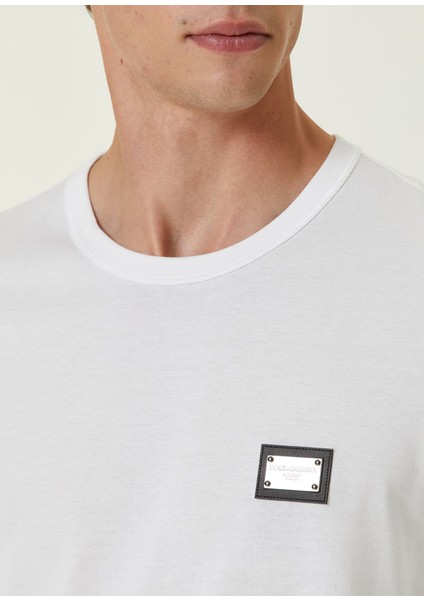 Beyaz Logo Detaylı T-Shirt indirimleri