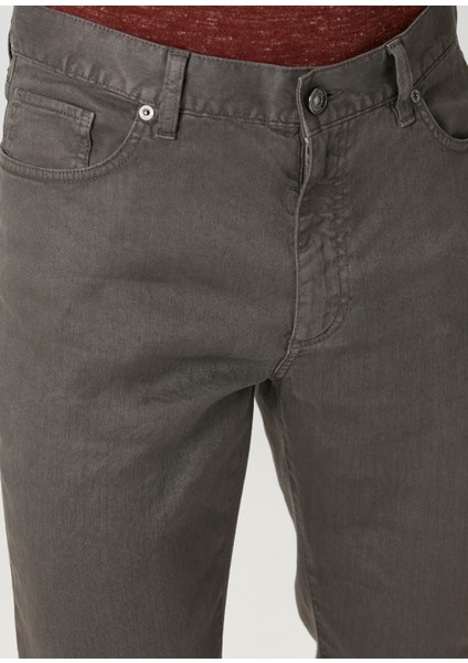 Kahverengi Keten Jean Pantolon fırsatları