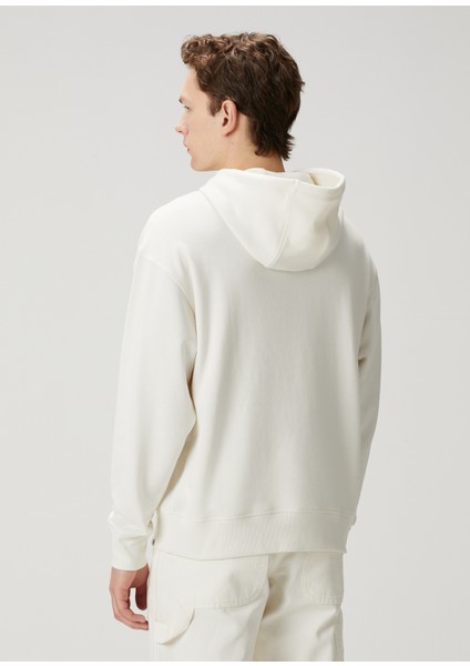 Millersburg Ekru Kapüşonlu Sweatshirt
