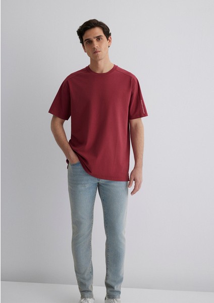 Baskılı Bordo Tişört 0612629-70423 fiyatları